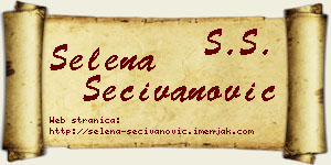 Selena Sečivanović vizit kartica